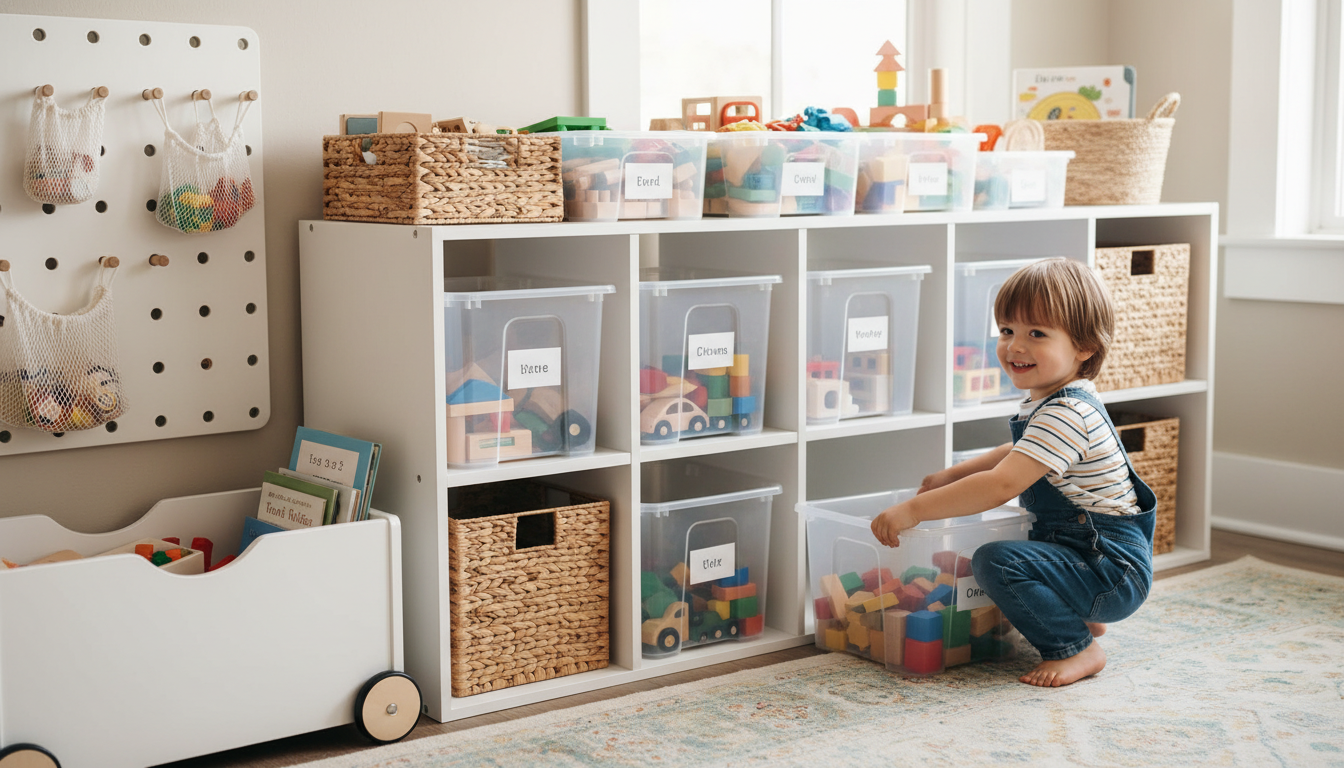 子どものおもちゃ収納の答えは「子ども目線の仕組みづくり」