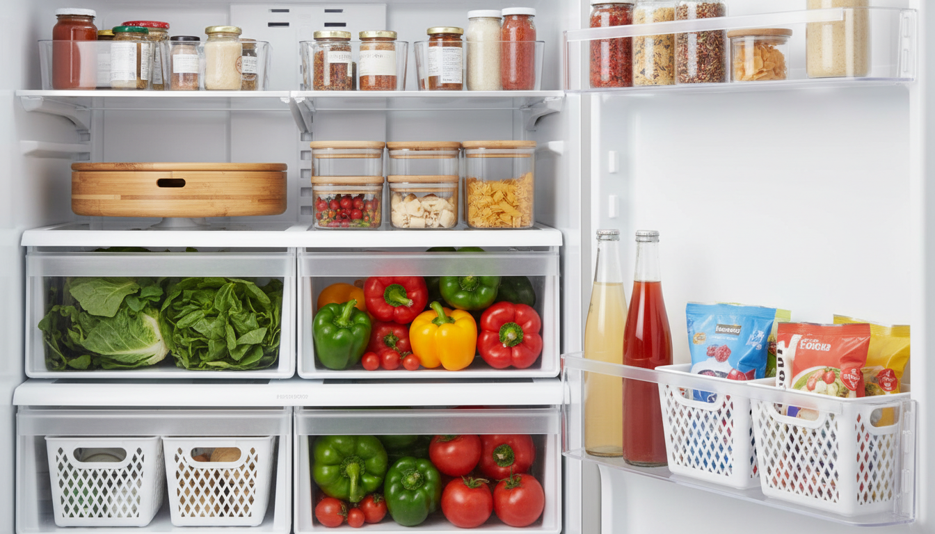 冷蔵庫の収納グッズは「100均＋α」の組み合わせがベスト！