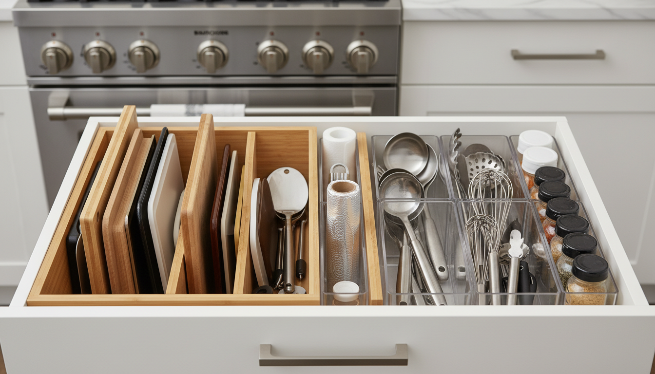 コンロ下収納のアイデアは「立て収納」と「ゾーニング」がカギ！