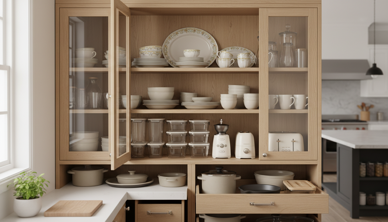 食器棚収納の鍵は「使用頻度別配置」と「8割収納」にあり！