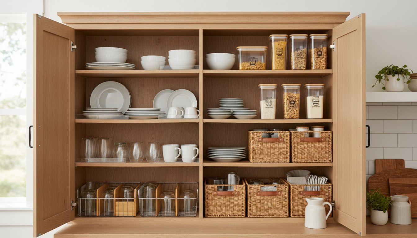 今日から使える！食器棚収納の具体的アイデア7選