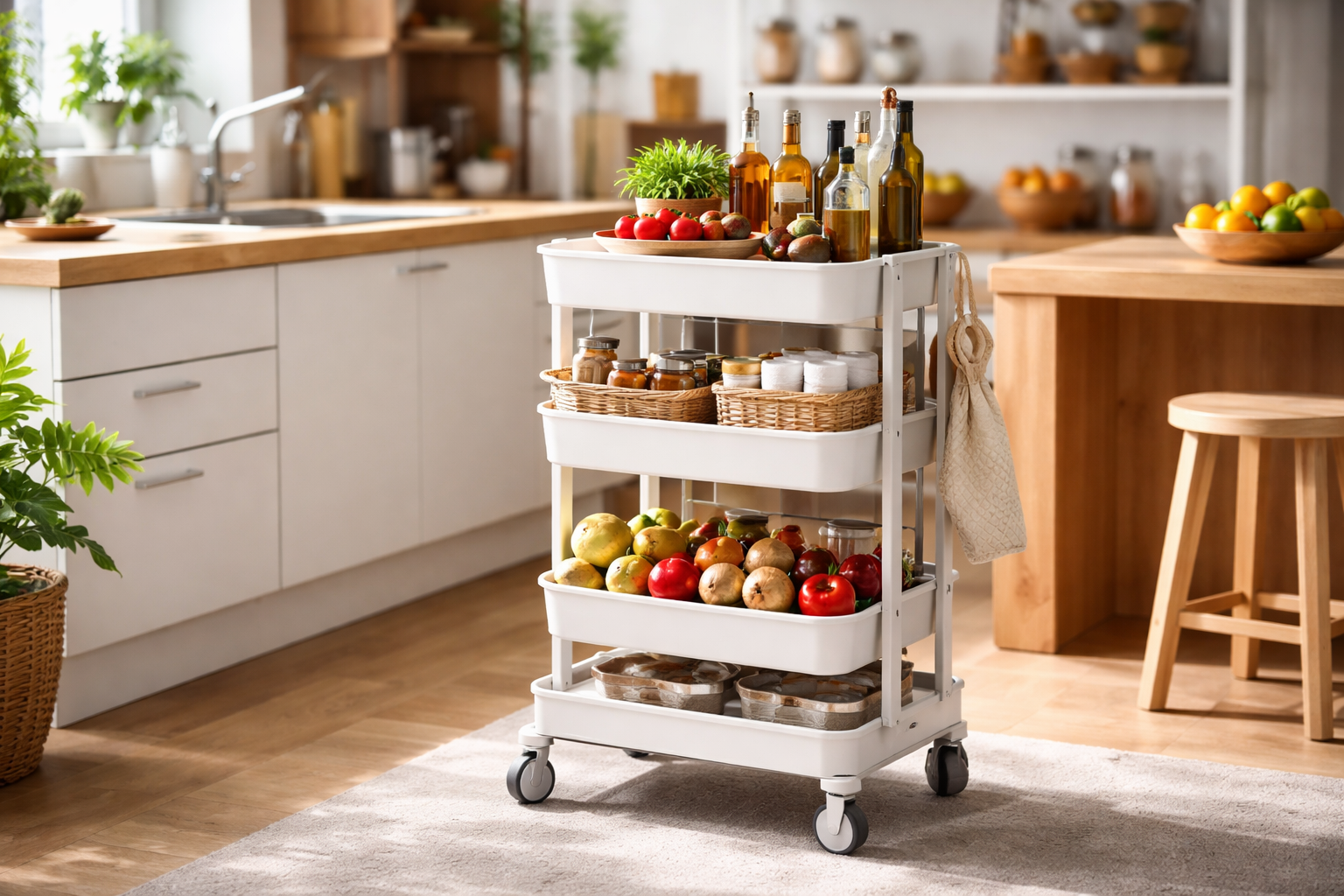 キッチンワゴンを制する者は家事を制する！動く収納が最強の結論