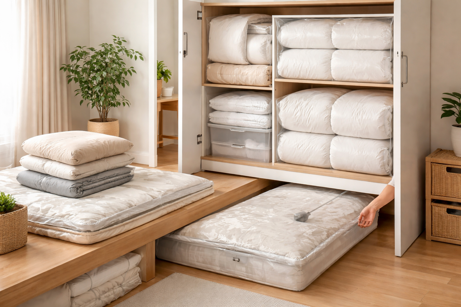 布団を賢く収納するための鉄則は「分類・道具・環境」の3セット！