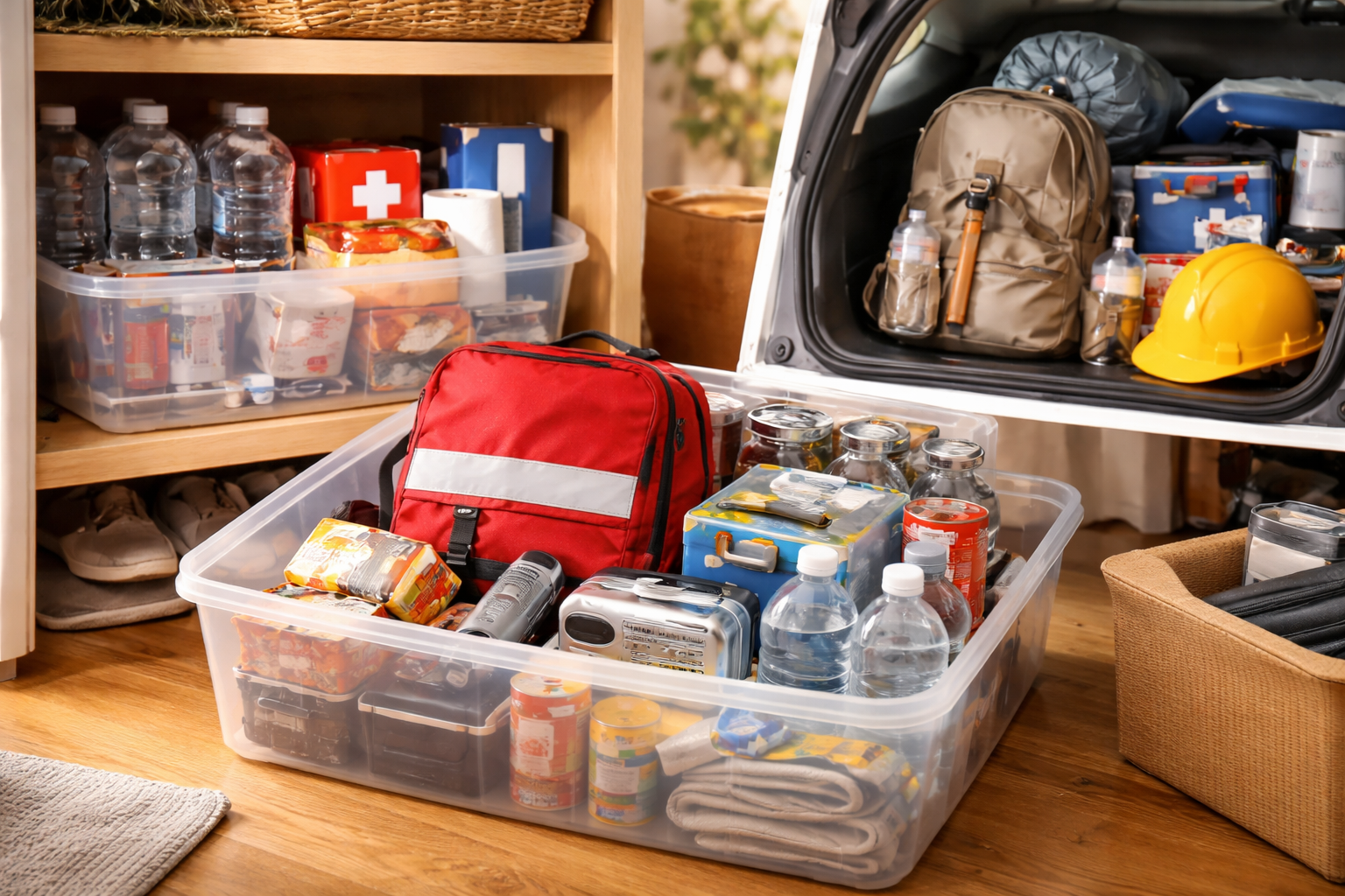 防災グッズの収納は「目的別の分散配置」が正解？