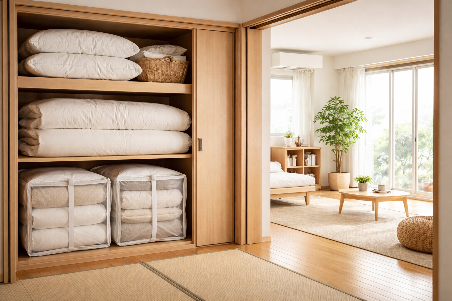 布団収納を見直すことで「お部屋の余白」は劇的に増やせます！