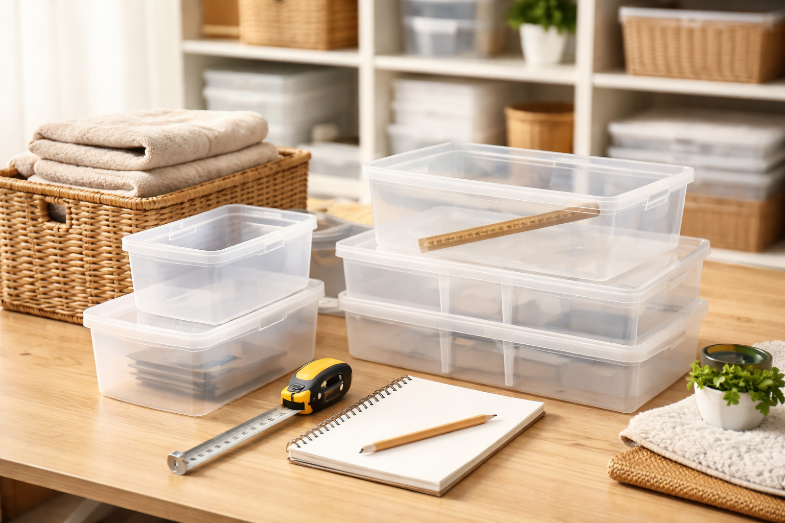 収納ケース選びは「場所の採寸」と「入れるモノの深さ」がすべて！