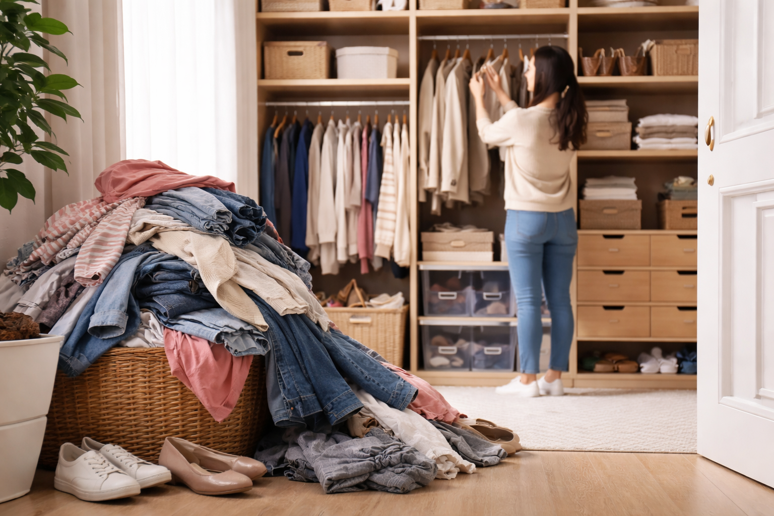 クローゼットが片付かない最大の理由は「服の多さ」と「仕組みの不在」にあり！